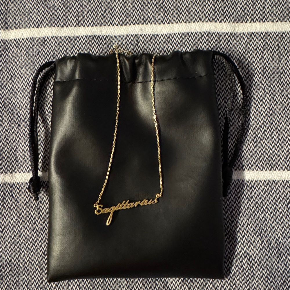 Gold Sagittarius Necklace